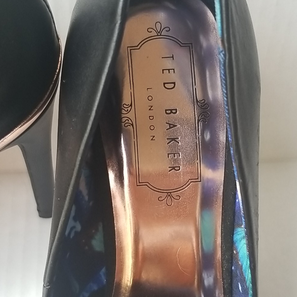 SIZE 6.5/36,5 " TED BAKER LONDON LEATHER KAWAA 4 PUMP HEELS - Picture 8 of 9